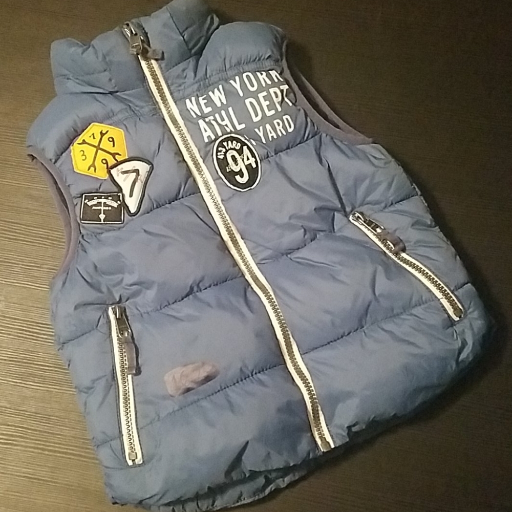 L.O.G.G. boys fleece lined puffer vest (E5)